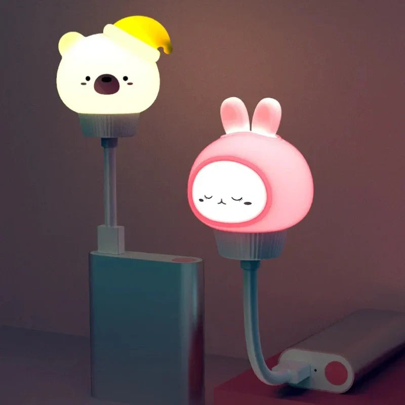 Cute Animal Night Light with Remote Control