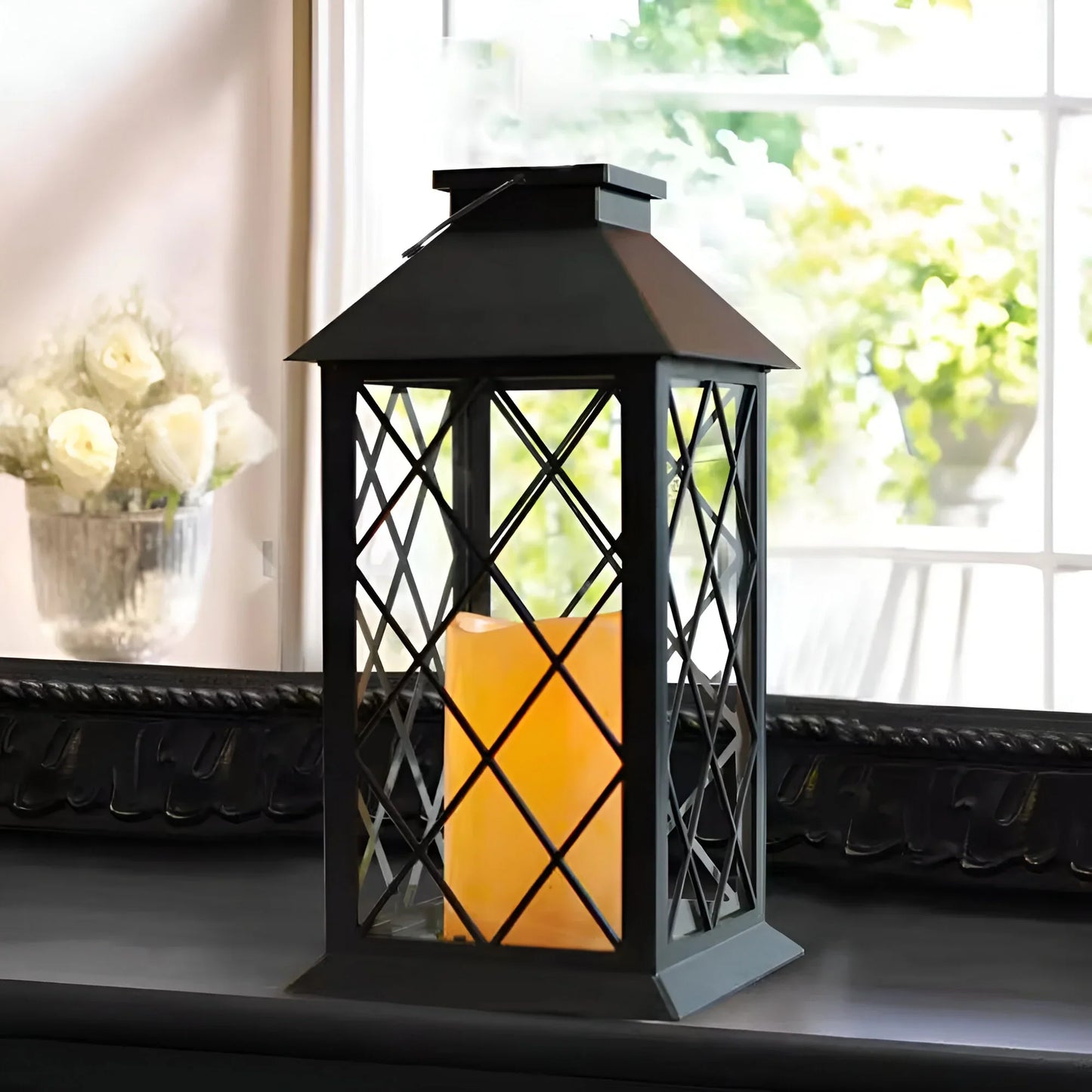 Vintage Solar Lantern for Garden and Patio