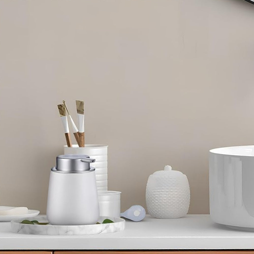 Ceramic Minimalist Touch Dispenser with Press Pump