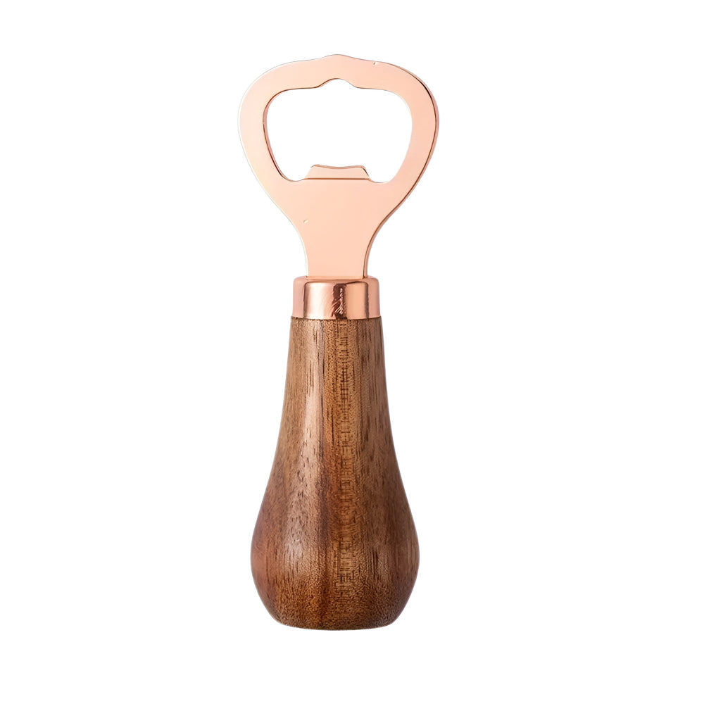 Acacia Wood and Stainless Steel Bottle Opener