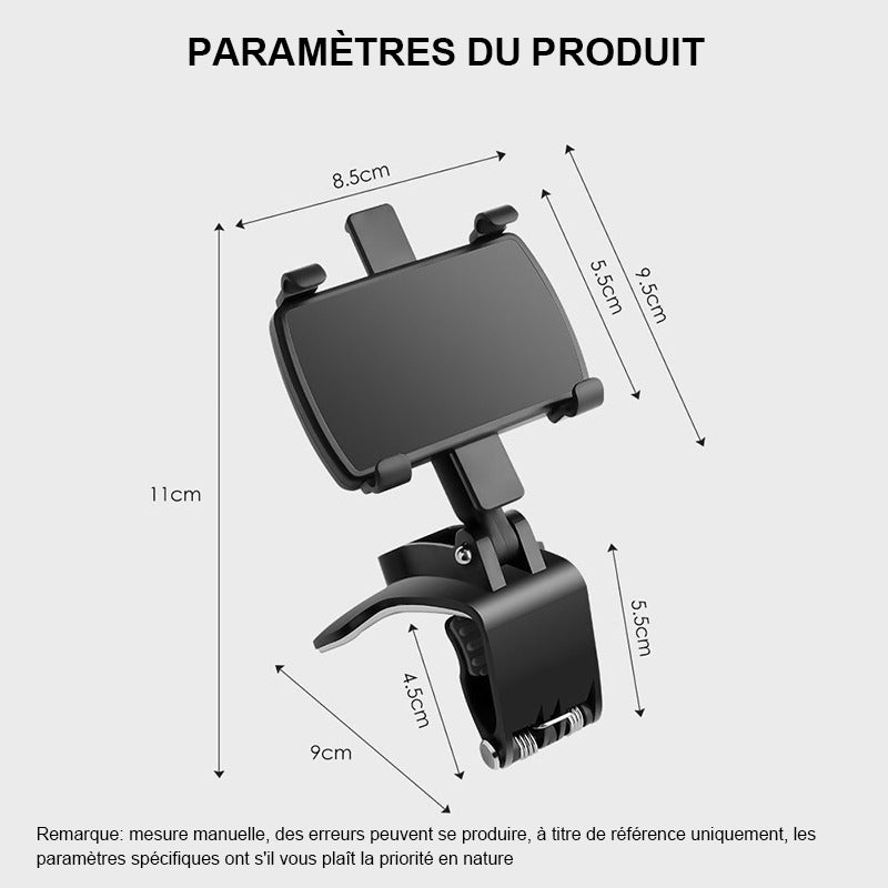 360° Rotating Universal Phone Clip Holder