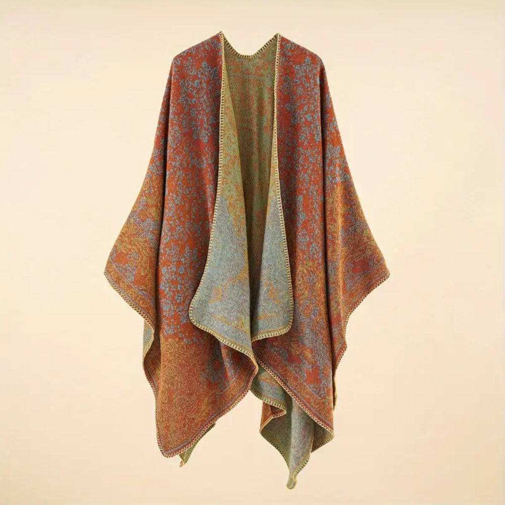 Baroque Jacquard Warm Blanket Shawl