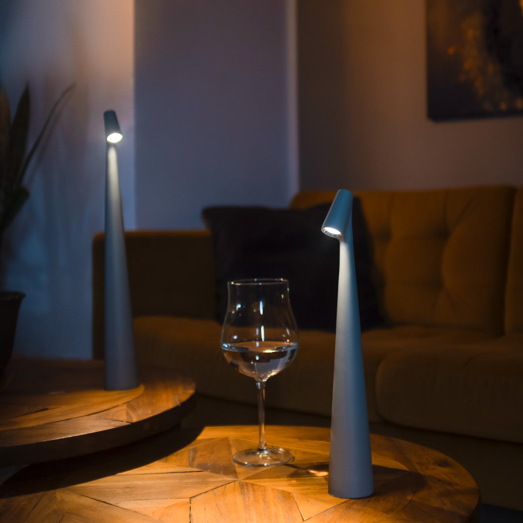 Rechargeable Modern LED Table Lamp - Cordless Metal Light