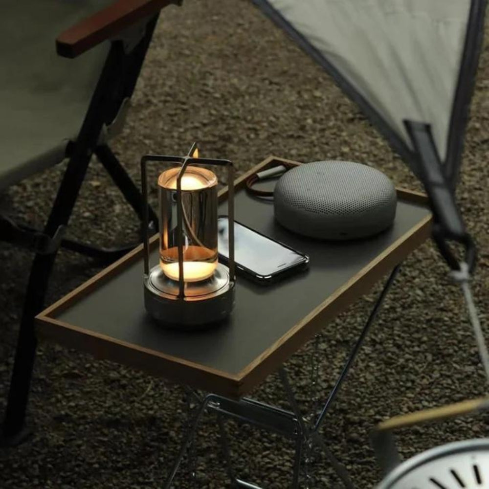 Cordless Rechargeable Crystal Table Lantern with Touch Dimming