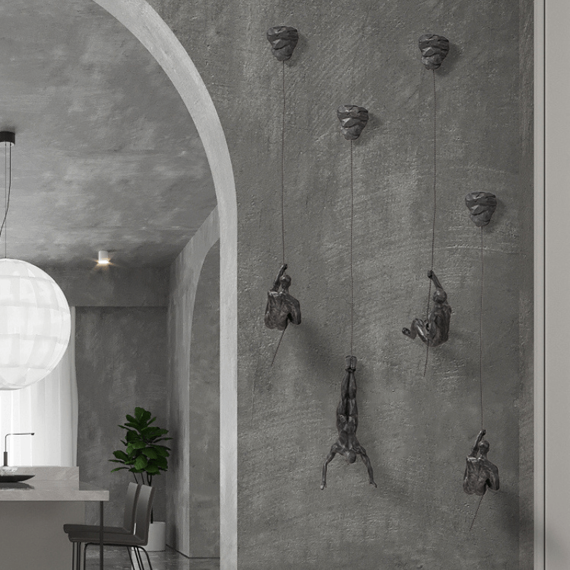 Decorative Climbing Wall Sculptures Set of 3
