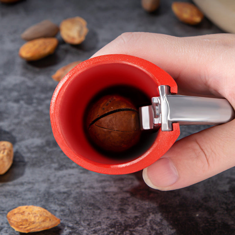 Ergonomic Lever Nutcracker in Red or Black