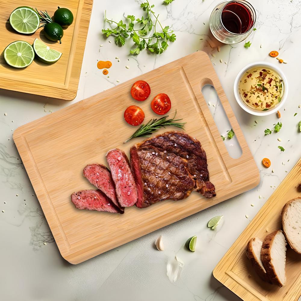 Double-Sided Eco-Friendly Bamboo Chopping Board