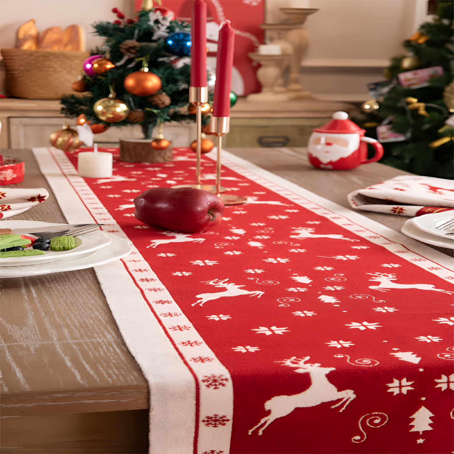 Luxe Tasseled Table Runner for Festive Dining