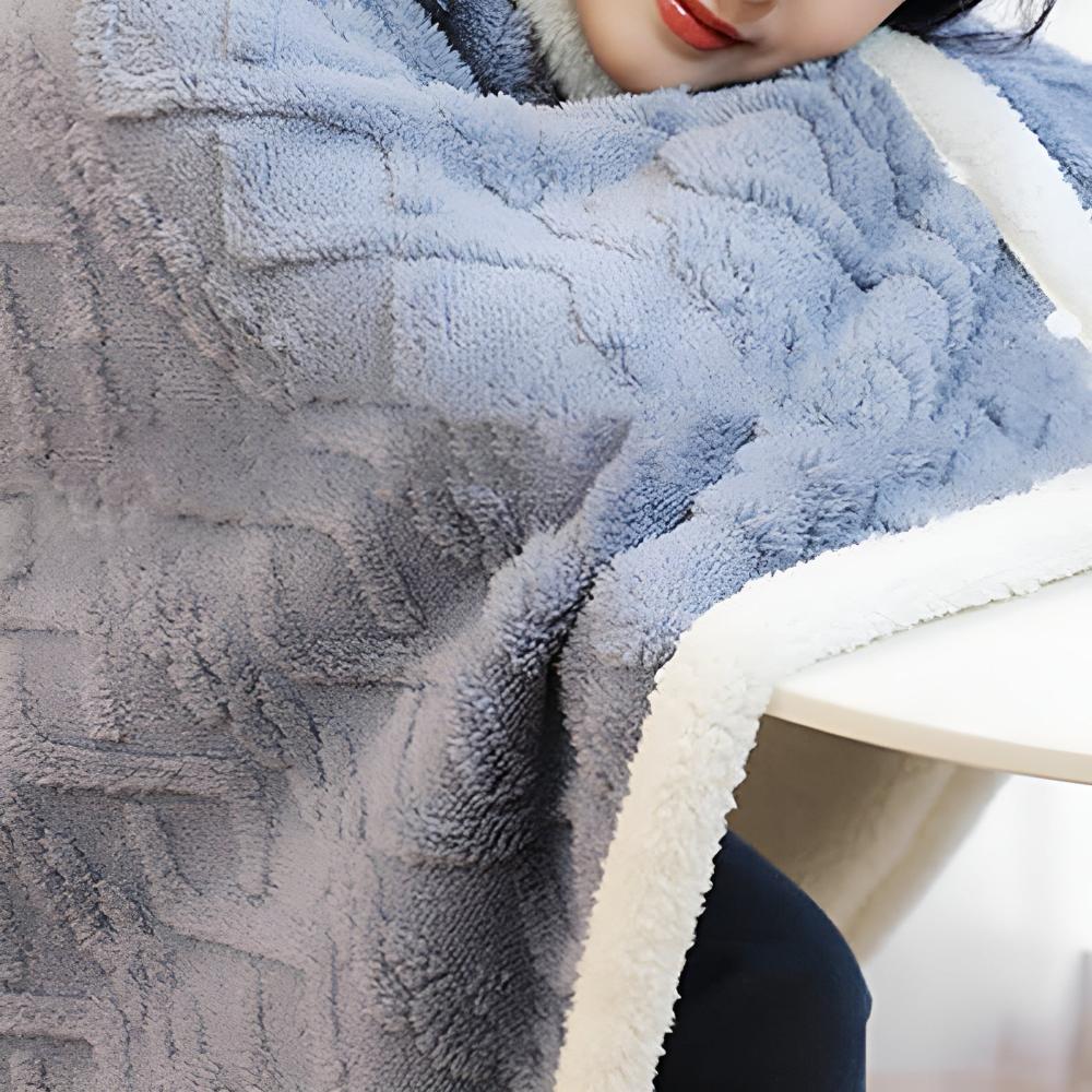 Plush Flannel Comfort Cloak Blanket
