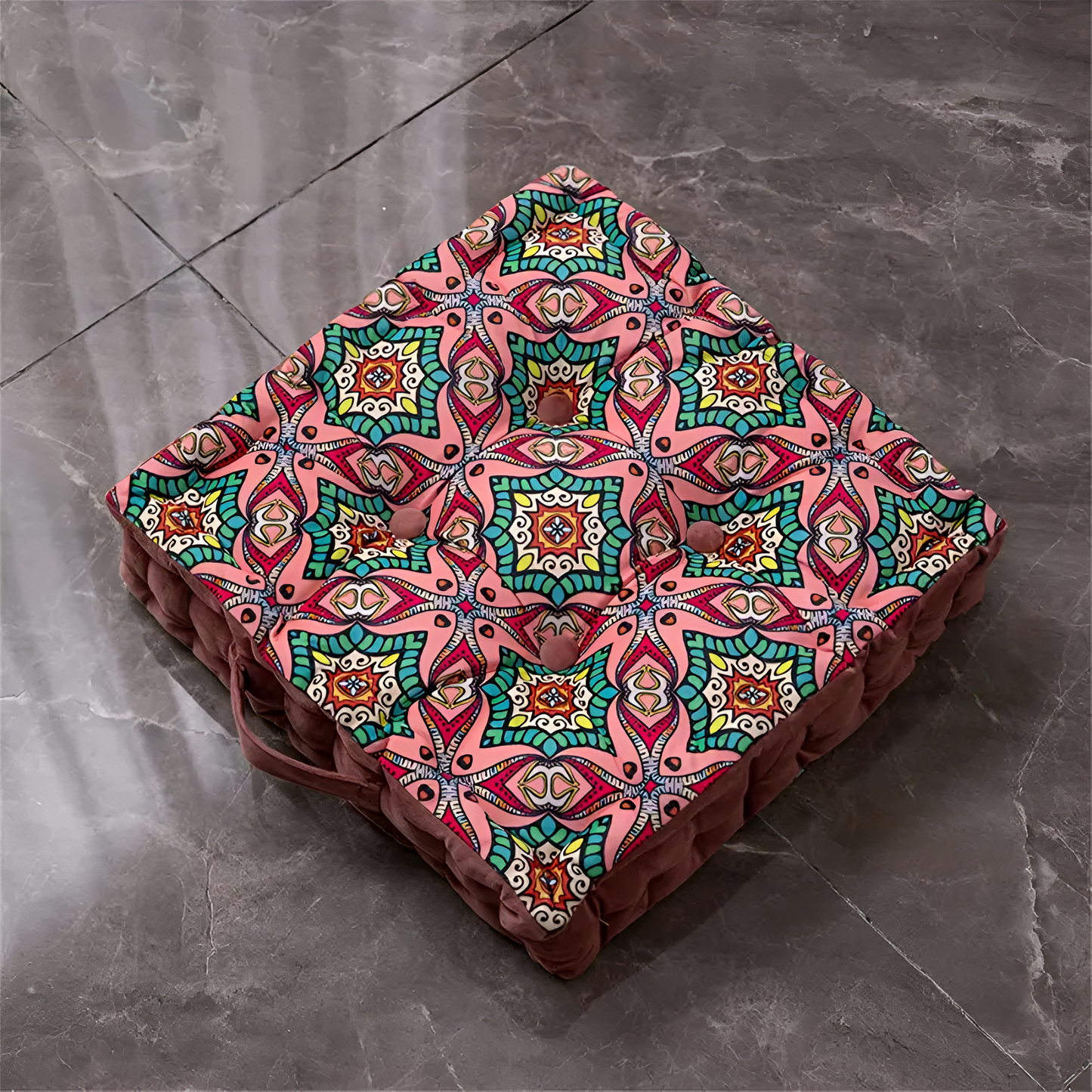 Vintage Velvet Tufted Floor Cushion