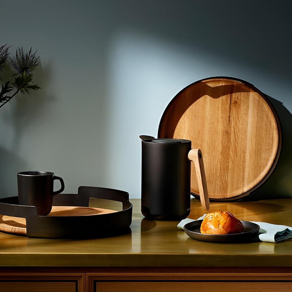 Modern Bamboo Serving Tray with Nordic Design