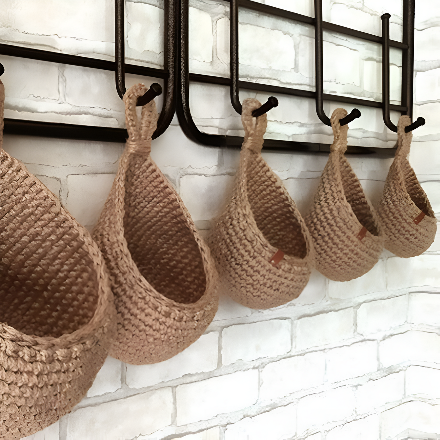 Handwoven Eco-Friendly Boho Hanging Basket