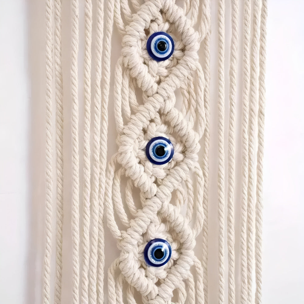 Evil Eye Macrame Wall Hanging Decor