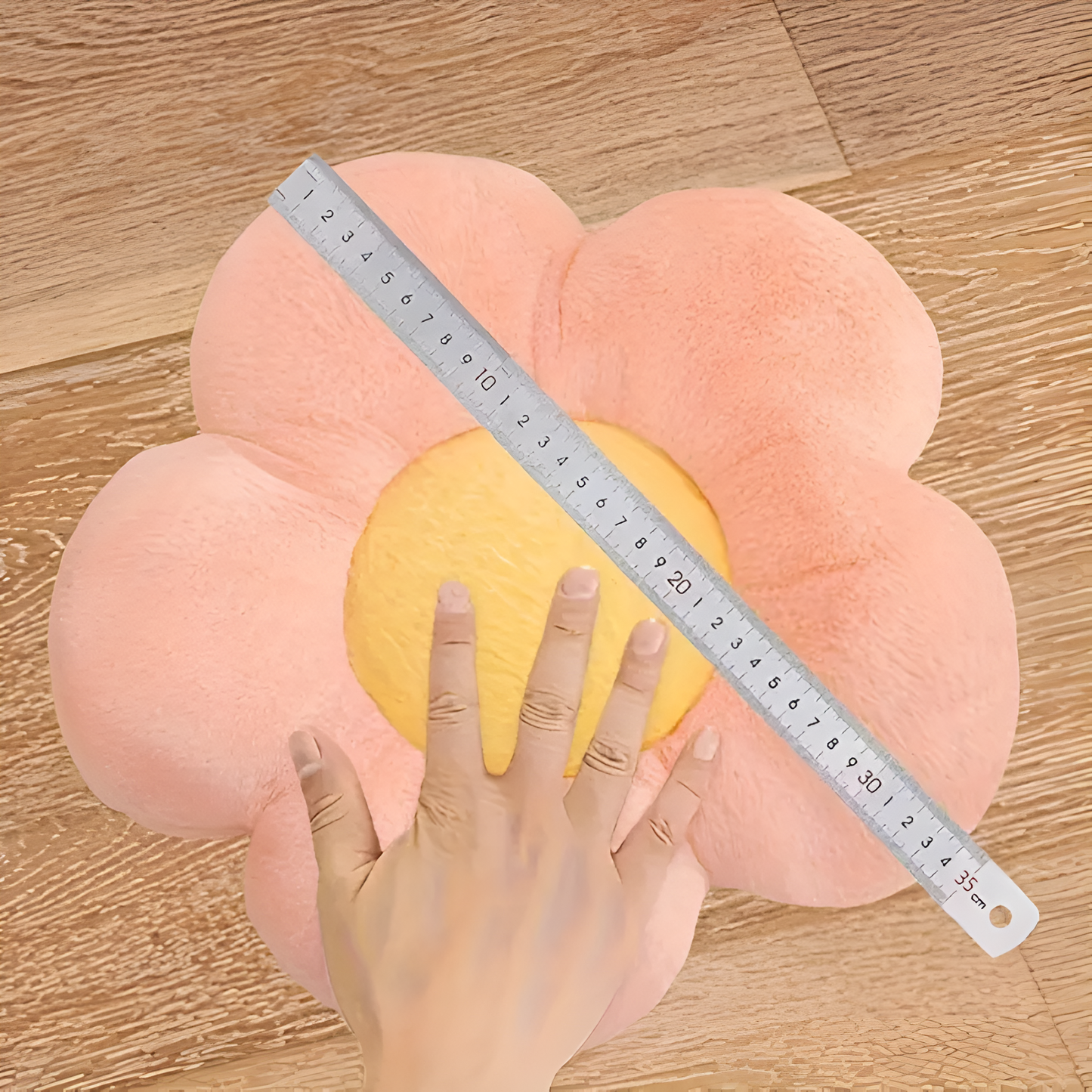 Plush Flower-Shaped Seating Cushion