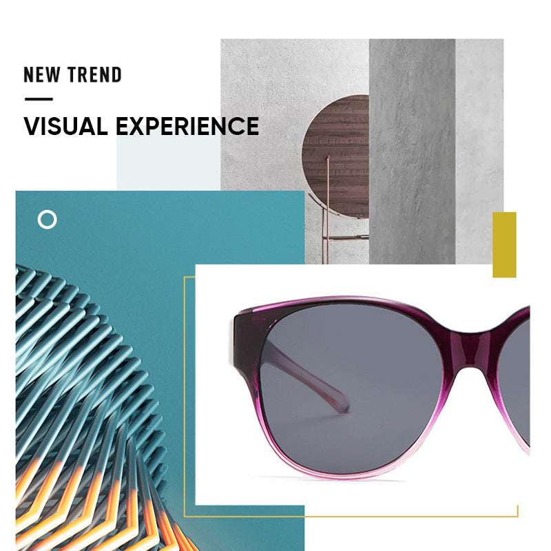 Fit Over Prescription Glasses Polarized Cat-Eye Sunglasses