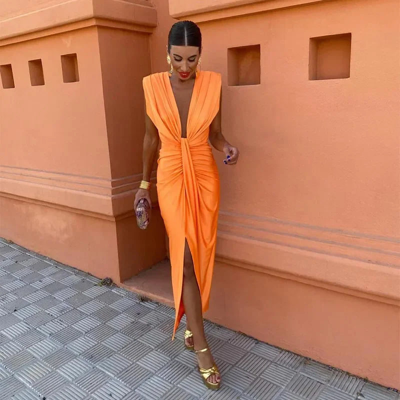 Fera - Fiery Drape Dress