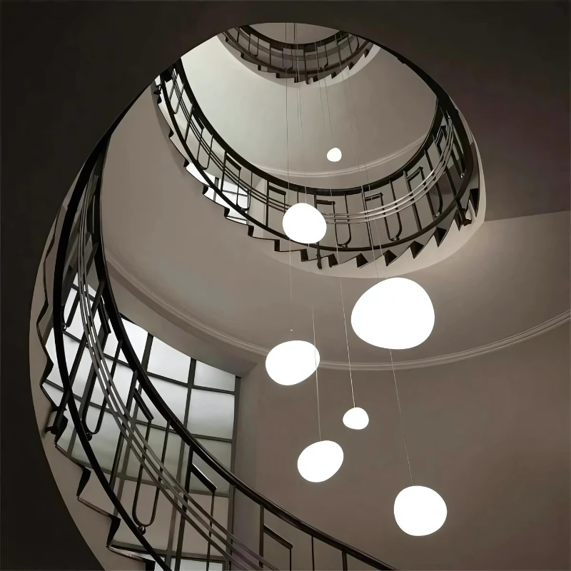 Glass Pebble Pendant Light - Modern Elegant Design