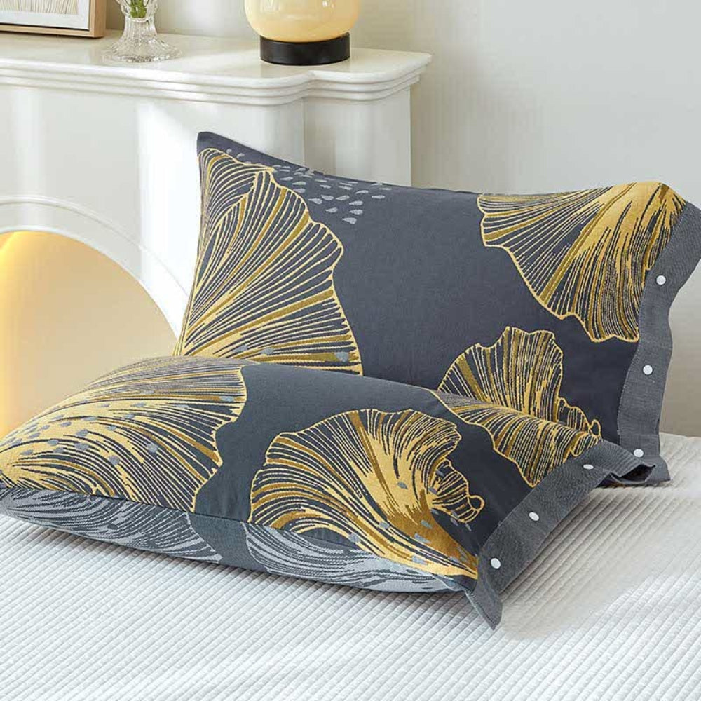 Pure Cotton Floral Pillowcases Twin Pack