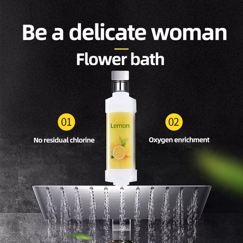 Vitamin C Shower Aroma Filter with Essential Oils for Skin and Hair Care