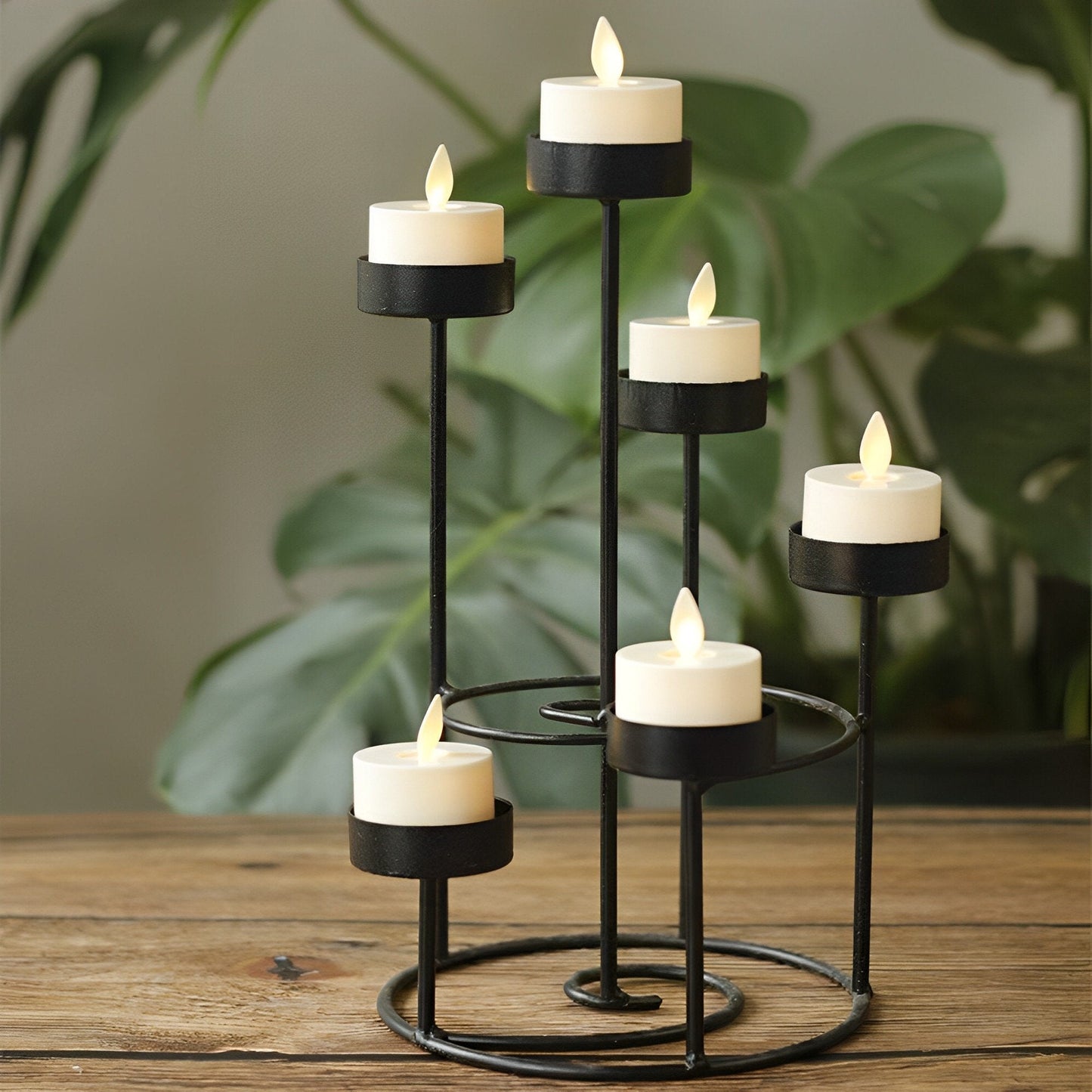 Flameless LED Candle with Moving Wick and Remote Control