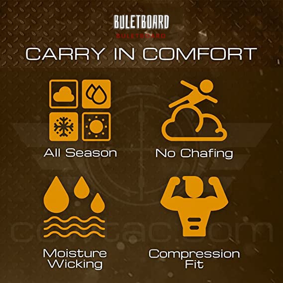 Concealed Carry Compression Holster T-Shirt for Men and Women