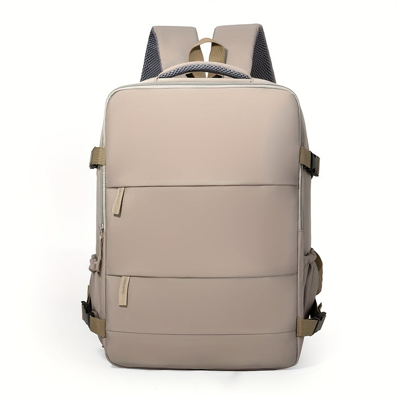 180° Opening Nylon Backpack with Separate Shoe Compartment