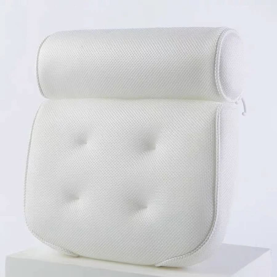 Ergonomic Bath Pillow with 4D Air Mesh for Ultimate Comfort