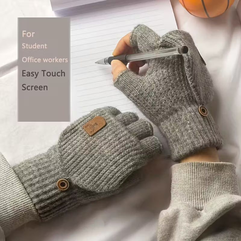 Fingerless Knit Winter Gloves for Warmth and Flexibility