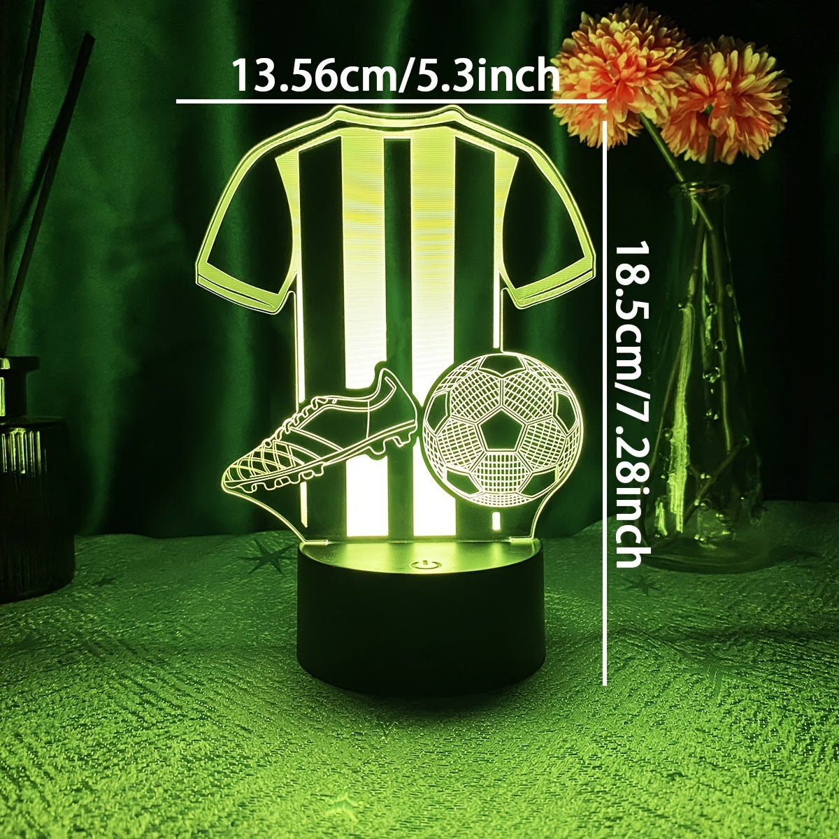 3D LED Football Night Light with Touch Control