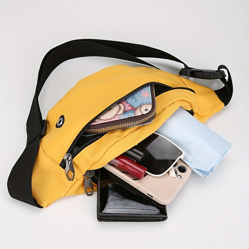 Sporty Adjustable Fanny Pack for Women with Multiple Pockets