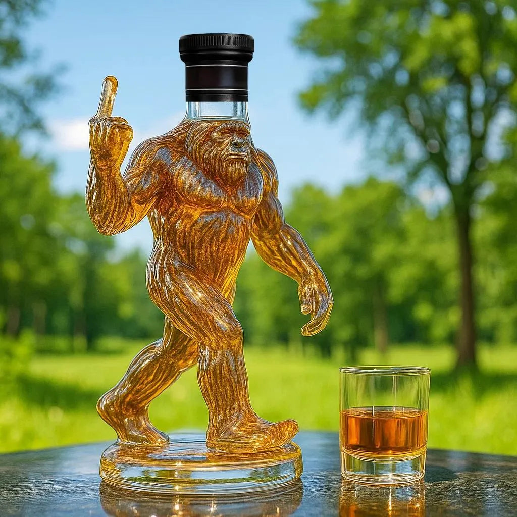 Bigfoot Whiskey Decanter with Quirky Design