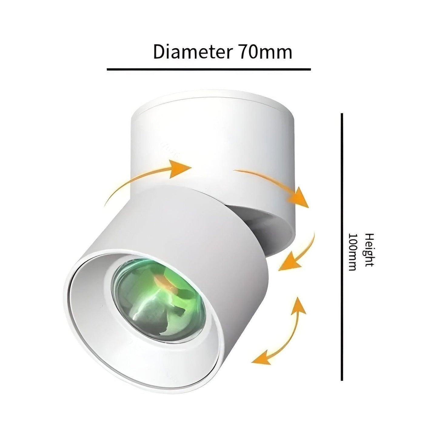 Modern Sunset LED Wall Lamp - White Metal, Energy Efficient