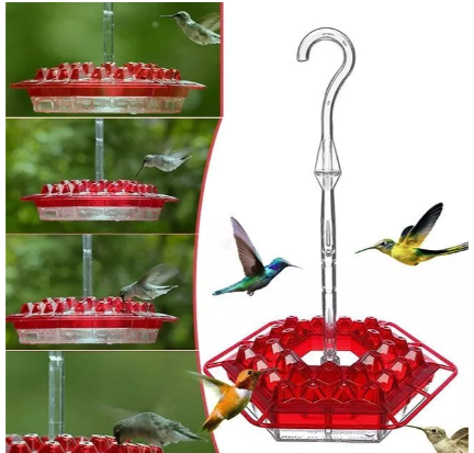 Ant-Proof Hummingbird Feeder with 30 Feeding Ports