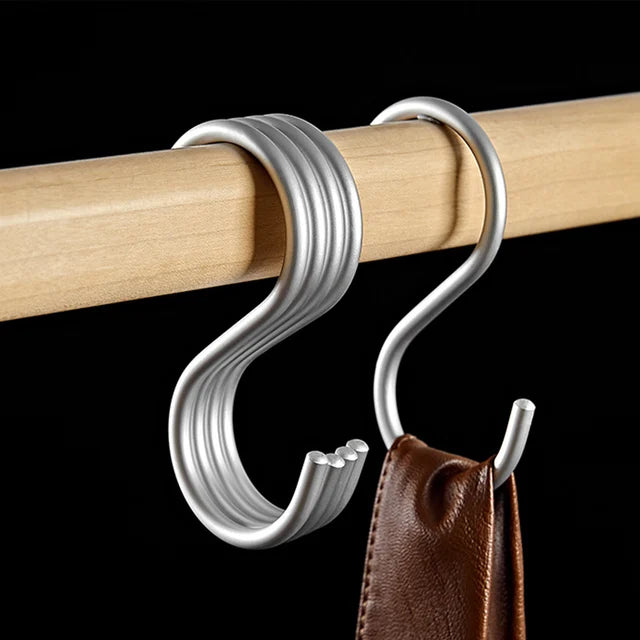 Elegant Metal Clothing Hooks for Wardrobe and Garment Rack