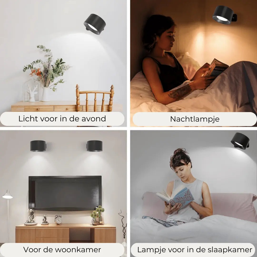Rechargeable Wireless 360° Swivel Wall Lamp