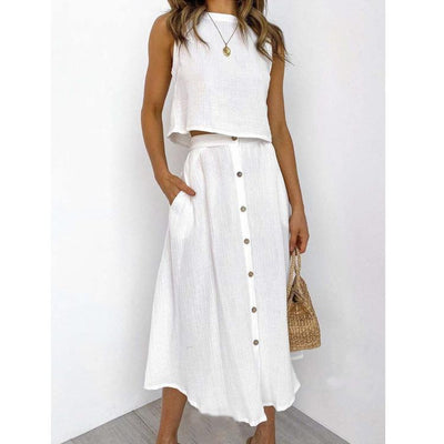 Viela - Effortless Buttoned Set
