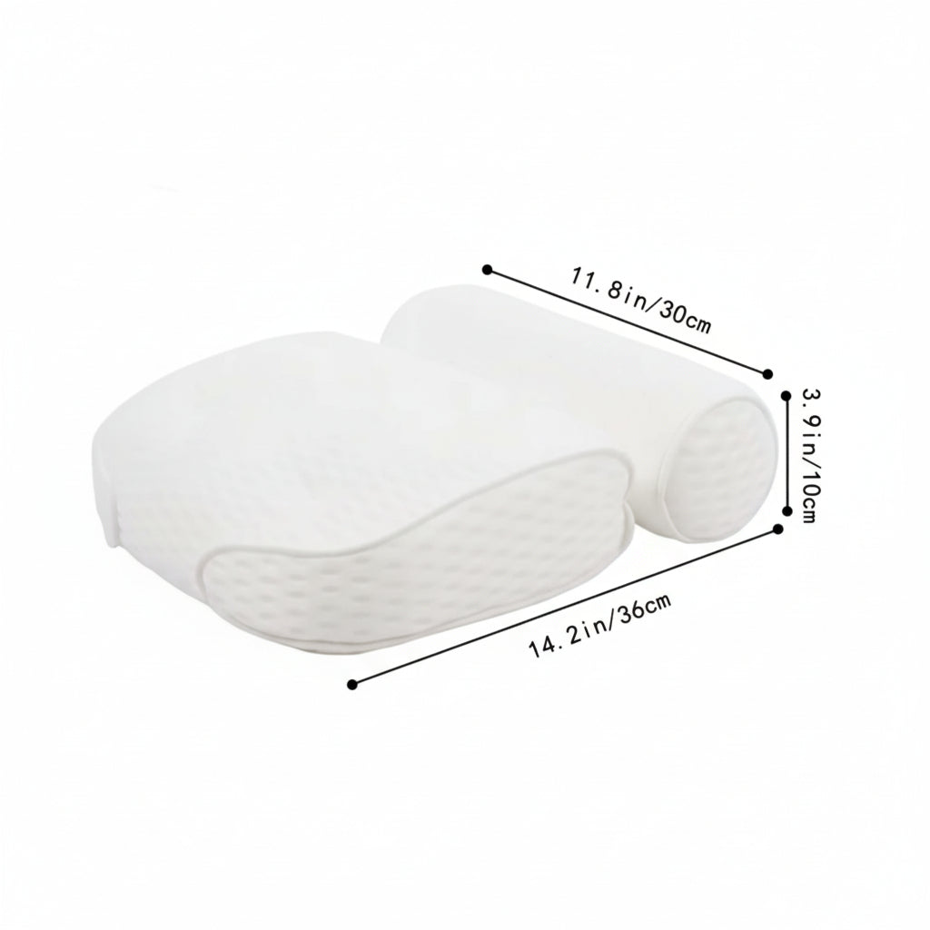 Ergonomic Bath Pillow with 4D Air Mesh for Ultimate Comfort