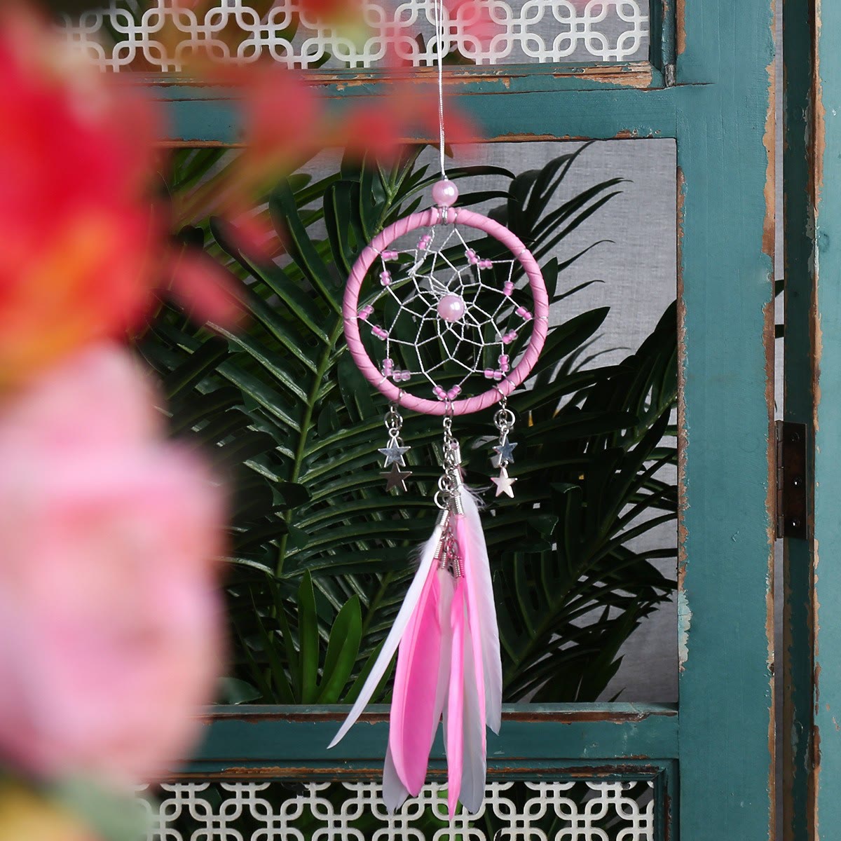 Tree of Life Gemstone Dreamcatcher with Natural Crystals