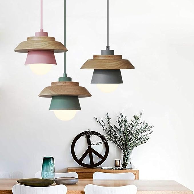 Nordic Wood Pendant Light - Handcrafted Scandinavian Design