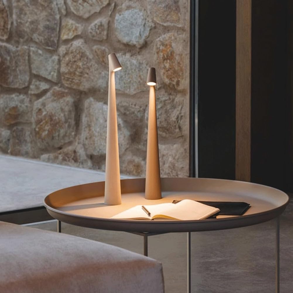 Rechargeable Modern LED Table Lamp - Cordless Metal Light