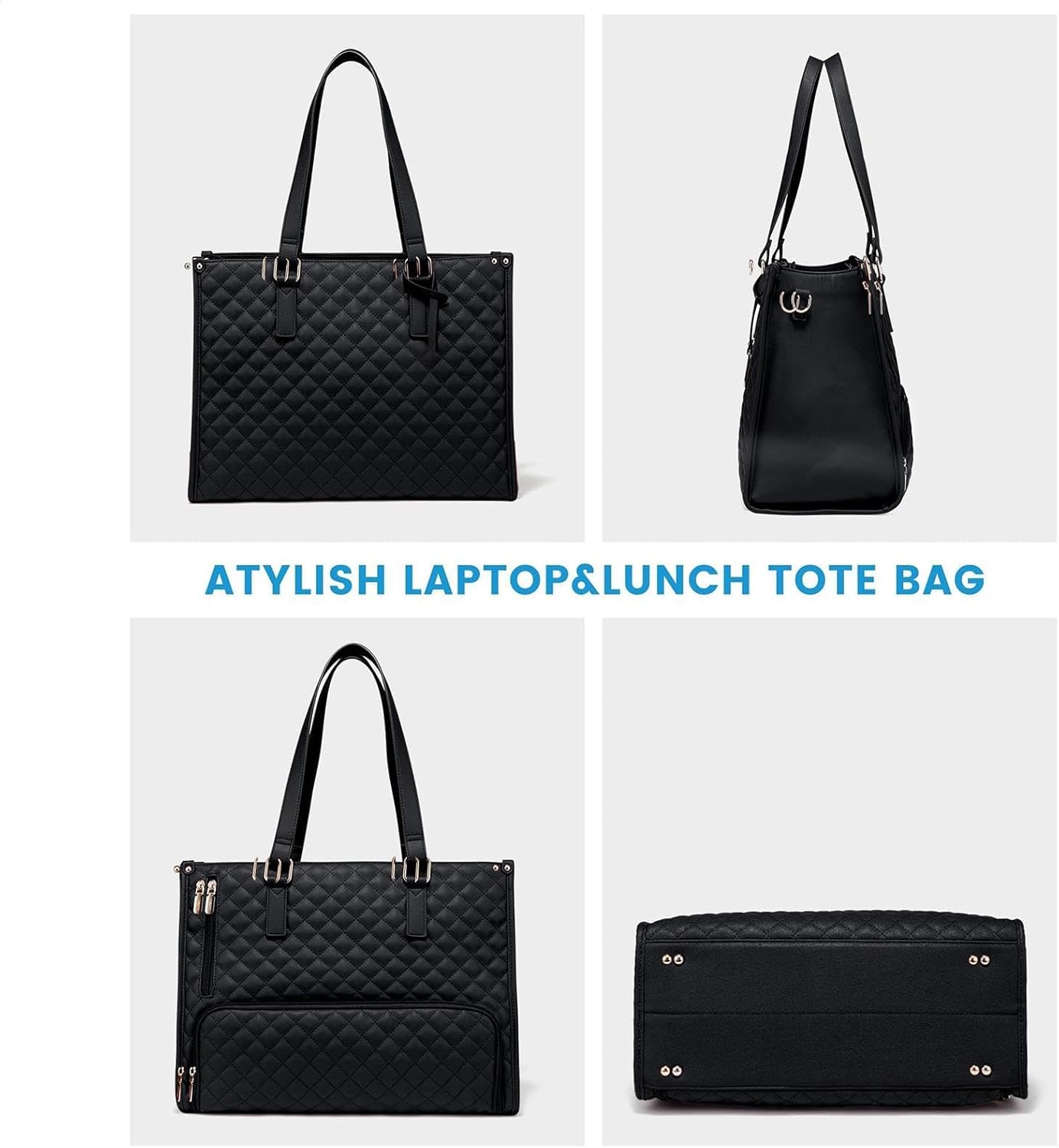 Insulated 2-in-1 Lunch and Laptop Tote Bag