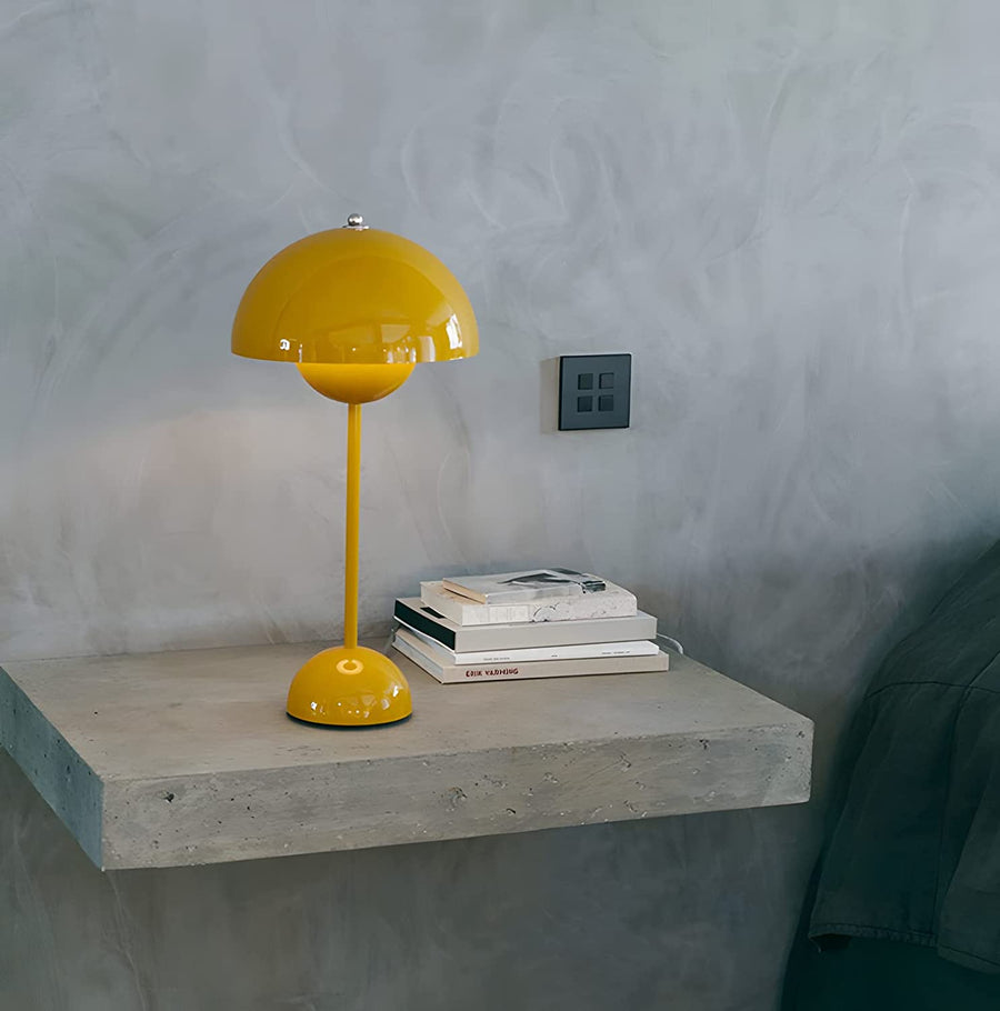 Rechargeable Mushroom Table Lamp with Touch Control - Minimalist Design