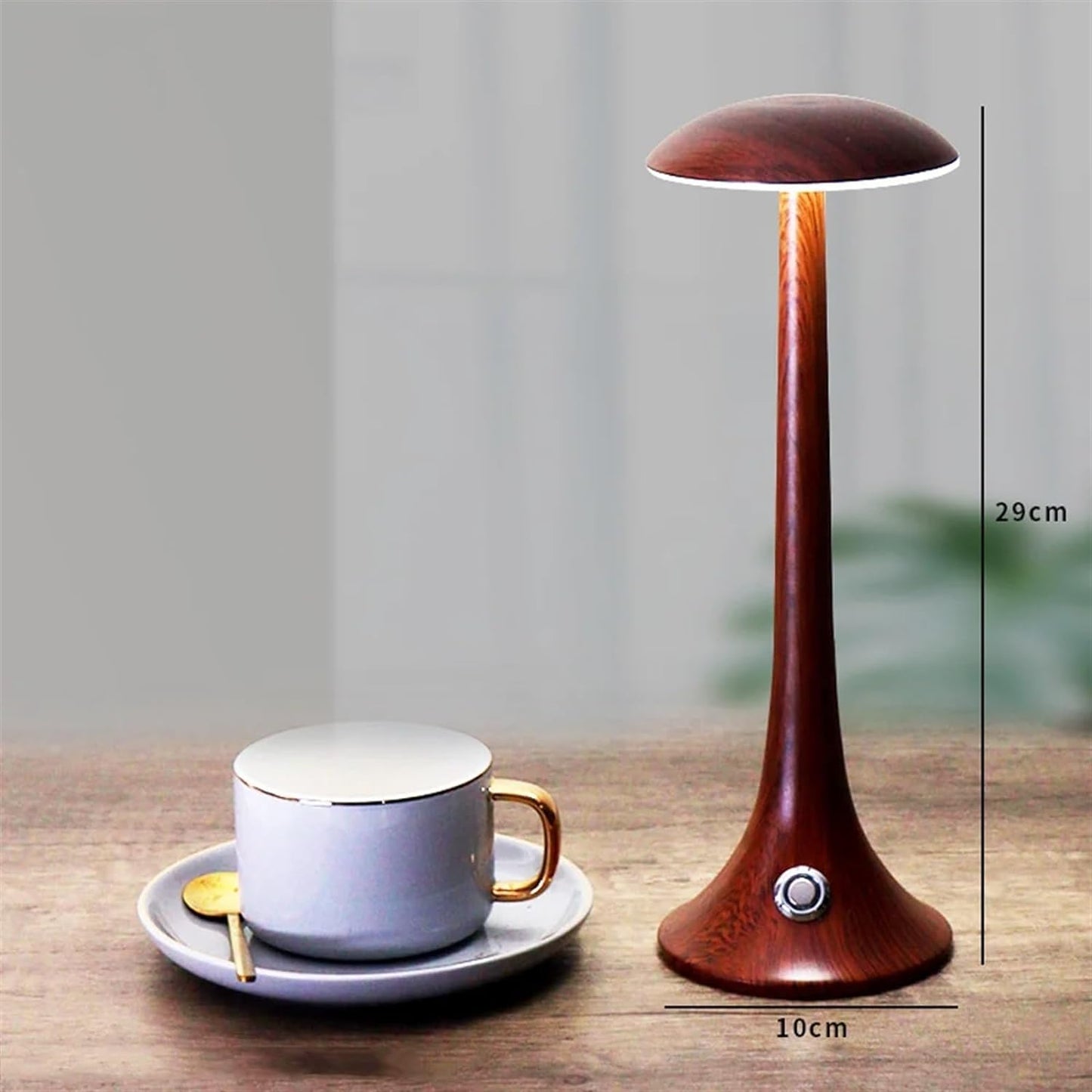 Rechargeable LED Mushroom Table Lamp with Touch Control