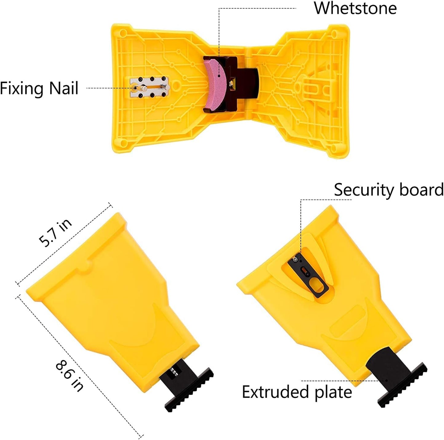 Chainsaw Chain Sharpener with Quick Sharpening Attachment