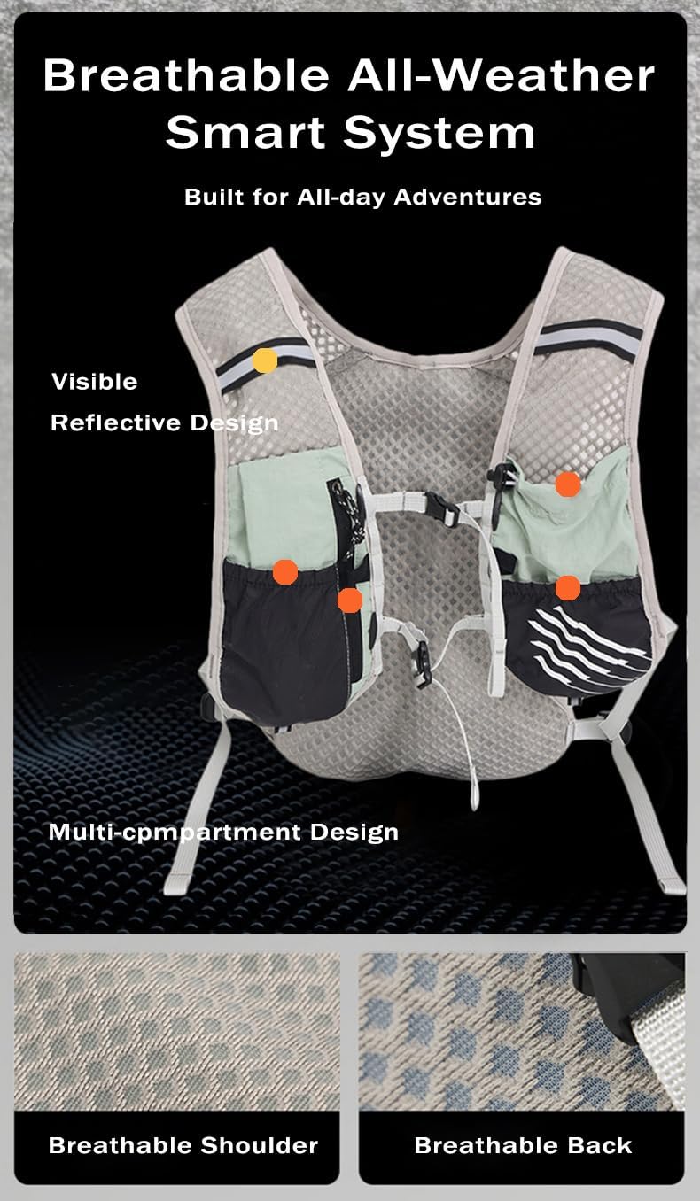 Ultra-Light Hydration Running Vest with 2L Bladder