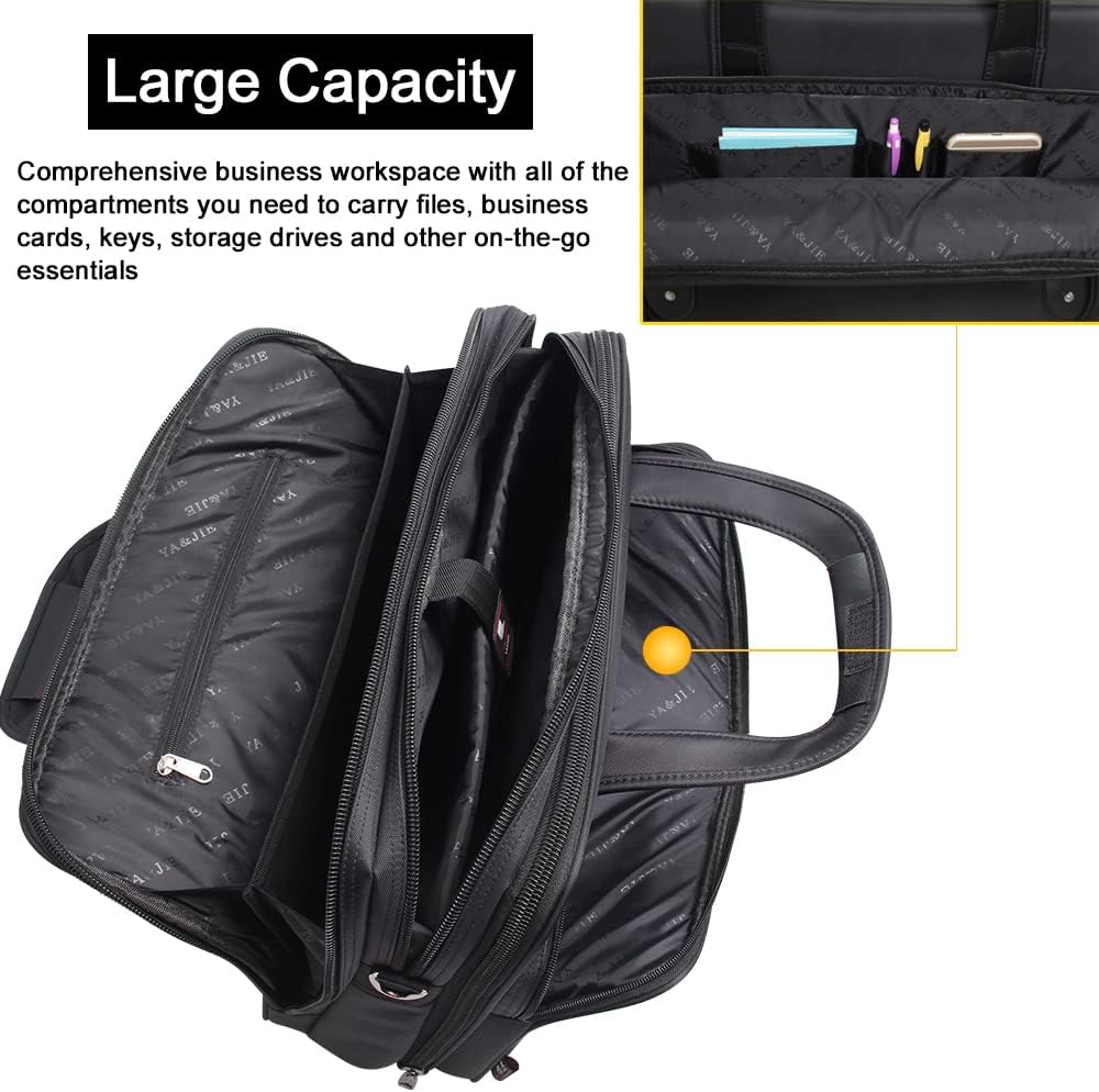 Men's Canvas Laptop Tote Bag for 17" and 19" Laptops