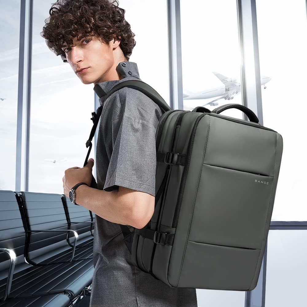 Expandable Waterproof Travel Backpack 26-45L with Laptop Sleeve and Duffle Carry
