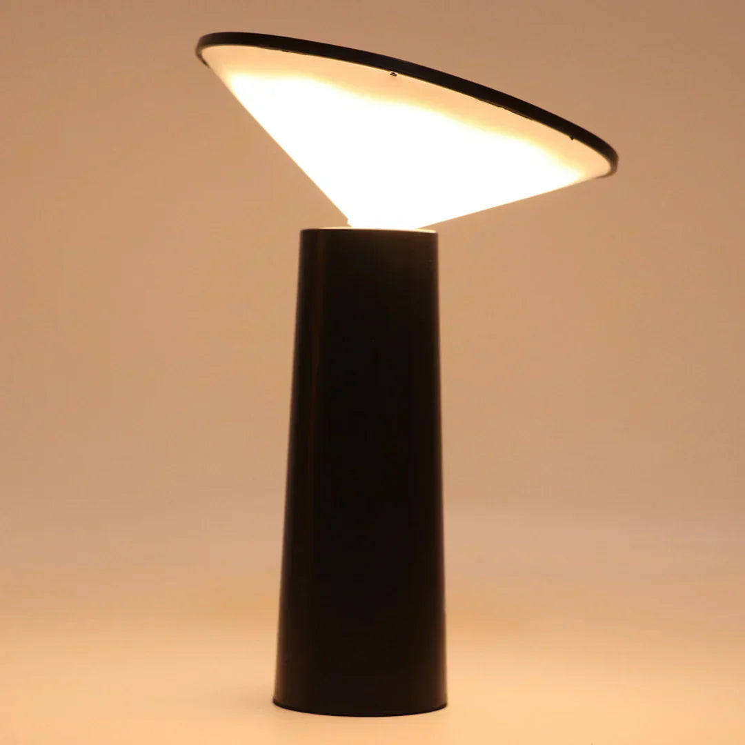Dimmable Touch Sensor Table Lamp with 360-Degree Rotation and Rechargeable Battery