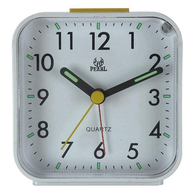 Silent Alarm Clock with Illuminated Dial and Snooze Function