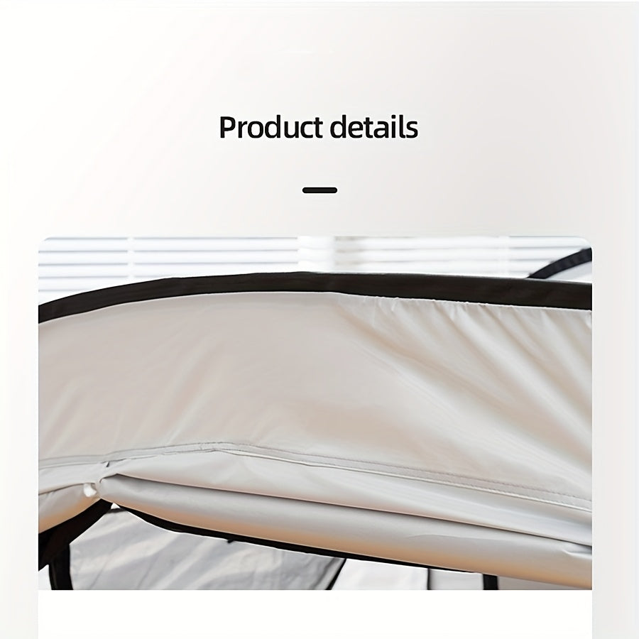 Foldable Tent Bed with Zipper Closure and Mesh Ventilation